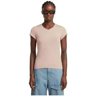G-Star Eyben Slim 2.0 Kurzarm-t-shirt Mit V-ausschnitt - Pink