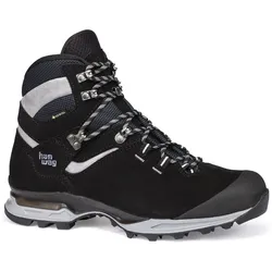Hanwag Wanderschuhe Tatra Light Wide GTX (Velourleder, wasserdicht, Trekking, breit) schwarz/asphaltgrau Herren