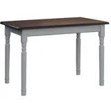 Grau Küchentisch Esstisch Speisetisch Tisch Kiefer Neu Farbe Nuss - 80 x 80 cm
