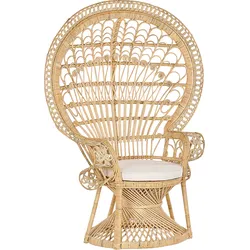 Pfauenstuhl EMMANUELLE Rattan Naturfarben