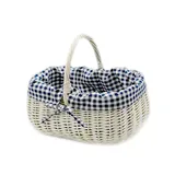 MyBer® Korb Rattankorb Weidenkorb Einkaufskorb Picknickkorb Tragekorb Vollweide K1-014-W-SBWK