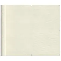 vidaXL Balkon-Sichtschutz Creme 90x1000 cm 100 % Polyester-Oxford