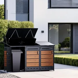 RS Trade Mülltonnenbox 3er 240 L anthrazit