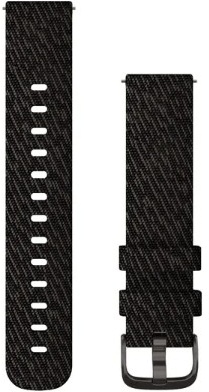  Schnellwechsel-Armbänder (20 mm) Graues gewebtes Nylonarmband mit schieferfar... 