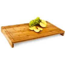 Relaxdays Schneidebrett Bambus 52 x 29 cm Hellbraun