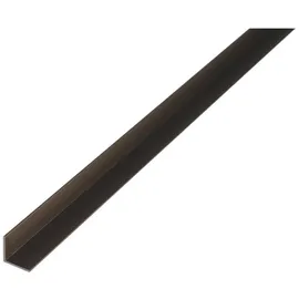 GAH Alberts Alberts 498801 Winkelprofil | Aluminium, bronzefarbig eloxiert | 1000 x 20 x 20 mm | 4er Set