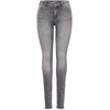 Skinny-fit-Jeans »BLUSH«, mit ausgefranstem Saum, Grau