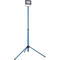 as - Schwabe Chip-LED Strahler auf Stativ – 30 Watt LED Leuchte mit Teleskopstativ – Heller LED Fluter geeignet als Arbeitsleuchte auf Baustellen und im Außenbereich – Blau I 46350