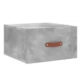 vidaXL Wand-Nachttisch Betongrau 35x35x20 cm - Grau
