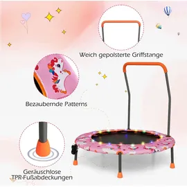 Costway Kindertrampolin 92 cm Rosa