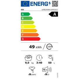 AEG L6FBC40499 Waschmaschine (9 kg, 1400 U/min)