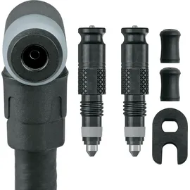 Schwalbe ClikValve Umrüst-Set SV mit Pumpenkopf - schwarz