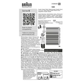 Braun Ersatzscherkopf Series 5 Kombipack 54B