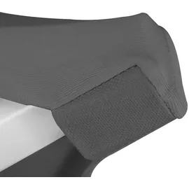Beautissu Stehtischhusse Stella Anthrazit Ø 60-65 cm 5er Set