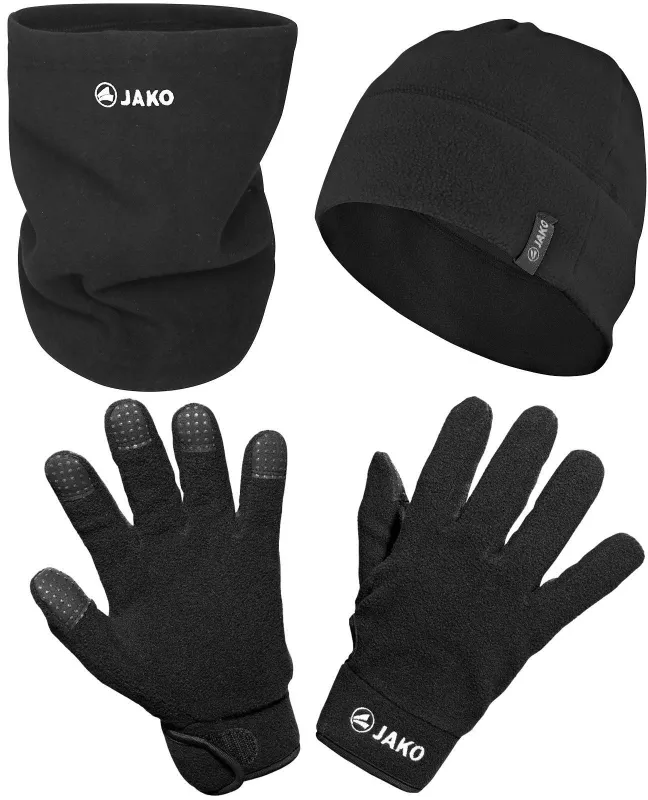 JAKO Fleece Winterset Mütze+Neckwarmer+Handschuhe Kinder XS