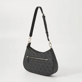 GUESS Noelle II Top Zipper Shoulder Bag Coal Logo - Einheitsgröße