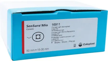 Coloplast SenSura Mio Click Basisplatte Konvex Light 50/15-30mm Stück 5