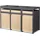 ML-Design Mülltonnenbox 200 x 80 x 124 cm grau