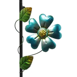 MARELIDA LED Solar Gießkanne mit Schmetterling Wasserfalleffekt Gartenstecker Solarglas