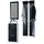 Vladon Loret V2 Garderobe 140 x 23 x 200 cm schwarz