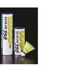 Badminton-Ball Mavis 350 6er Dose GELB