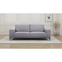 otto home 3-Sitzer OTTO HOME "OLAND, B: 224 cm - Skandi-Design", grau (hellgrau), B:224cm H:85cm T:83cm, 100% Polyester, Sofas, Struktur, Flachgewebe, Luxus-Microfaser, Boucle