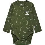 hummel Obi Langarm-body - Olive Night 98