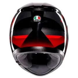 AGV K3 Striga Integralhelm - Schwarz/Grau/Rot / M