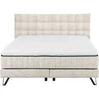 Set One by Musterring Boxspringbett "Baldwin", beige, B:202cm L:212cm,