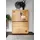 Main Möbel Highboard 103 x 148 cm Kernbuche geölt / Beige/Schwarz