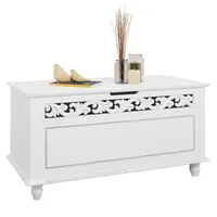 CASARIA Holztruhe Jersey weiß 80x40x48cm