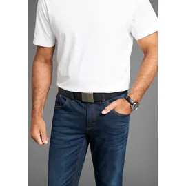MAN'S WORLD Koppelgürtel Leder schwarz 135