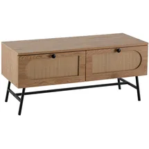 KADIMA DESIGN Lowboard 100x45x40 cm Braun/Metall/Spanplatte/Holzwerkstoff