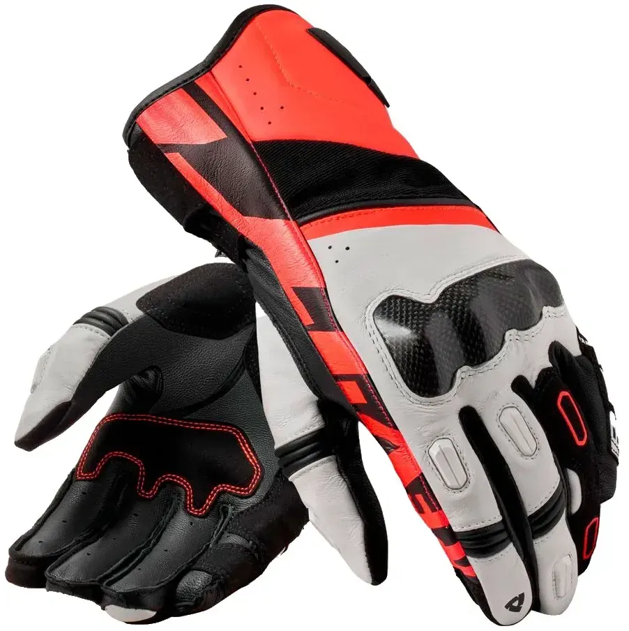 Revit Rsr 5 Rennhandschuhe - White / Fluo Red - XL