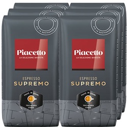 Piacetto Espresso Supremo - 6x 1 kg Ganze Bohne Tchibo