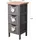 Mobili Rebecca Nachtschrank Rebecca 25 x 56 x 56 cm Grau