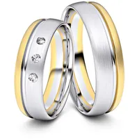 Trauringe Augsburg 750er Weifl-/Gelbgold - 4327