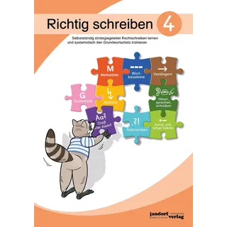 Richtig schreiben 4: Selbstständig strategiegeleitet Rechtschreiben lernen und systematisch den Grundwortschatz trainieren.