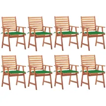 vidaXL Gartenstuhl 48,9 x 48 x 92 cm grün 8 St.