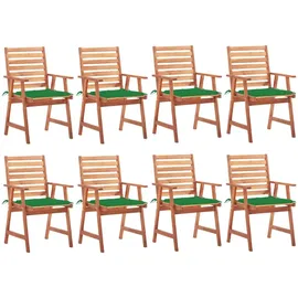 vidaXL Gartenstuhl 48,9 x 48 x 92 cm grün 8 St.