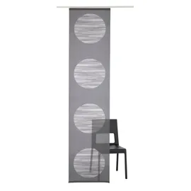Neutex for you! Schiebegardine NEUTEX FOR YOU "Padova" Gr. 2, grau (anthrazit), B:57cm H:175cm, Scherli, Polyester, Gardinen, inkl. Befestigungszubehör, Halbtransparent, Sauberer Abschluss, modern