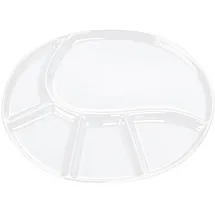 Kela Fondueteller Vroni Keramik weiß 28,0x22,0x2,5cm