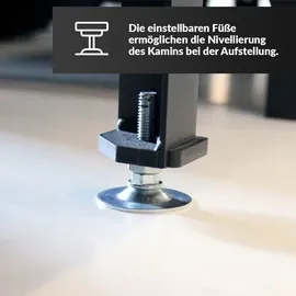 Kratki ZIBI Kamineinsatz Stahl Schwarz