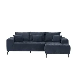 Ecksofa   Astrid ¦ blau ¦ Maße (cm): B: 252 H: 94 T: 150