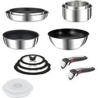 Tefal Ingenio Preference L97494, Gemischtes Set, Edelstahl, Edelstahl, Titan, Edelstahl, Thermo-Punkt - Silber