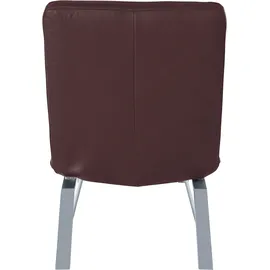 W.Schillig Relaxliege daily dreams Leder/Polyester 75 x 91 x 170 cm Braun mit Kissen