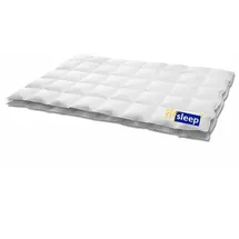 HANSKRUCHEN GmbH HANSKRUCHEN Daunendecke 155x220 cm Extra Leicht waschbar Allergiker Sommerdecke atmungsaktiv Bettdecke weiß - Weiß