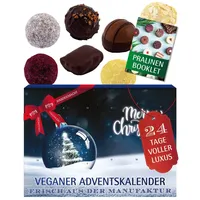 Hallingers Weihnachtskugeln Veganer Schoko Adventskalender 2025 Pralinen teils m