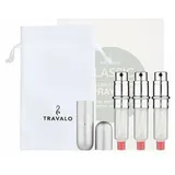 Travalo Classic HD Flakon leer silber refillable 3 x 5 ml Set