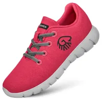 GIESSWEIN Merino Runners Damen, Merino Sneaker Women - Atmungsaktive Frauen Schuhe Geruchsneutral - ohne Socken - natürliche Merinowolle 3D Stretch, Leichte Sport und Freizeit Schuhe - Merino Wool - 36 EU